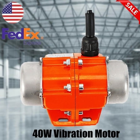 40W Vibration Motor AC110V Industrial Single Phase Asynchronous Vibrator 3600rpm Concrete Vibrator AC Vibration Motor Vibrating Asynchronous Vibrator Vibrating Asynchronous Vibrator 110V 3600RPM Stock
