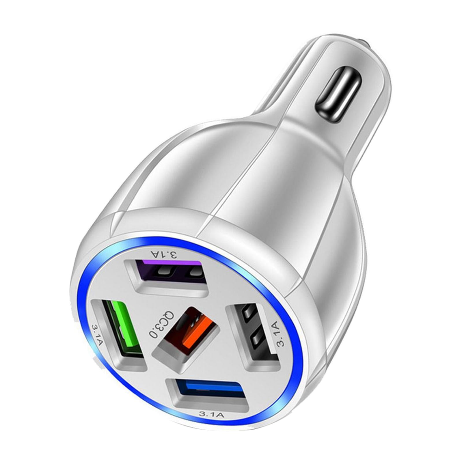 40WDual USB Aluminum Alloy Small Steel Fast Charging Vehicle Charging