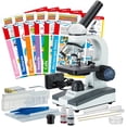 thumbnail image 1 of 40X-1000X Portable Student Microscope with Slide Preparation Kit and Experiment Cards, 1 of 9