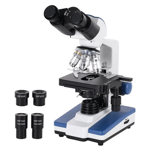 40X-1600X Professional Biological Compound Microscope Adjutable Light Mechanical XY 3D Stage For Educational Medical Science Lab ,High Clarity