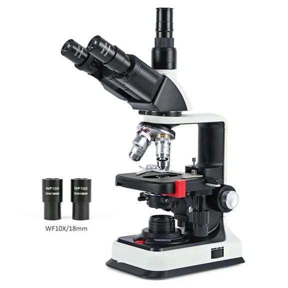 40X-2500X Trinocular Brightfield Biological Microscope With LED Laboratory Microscope ,High Clarity