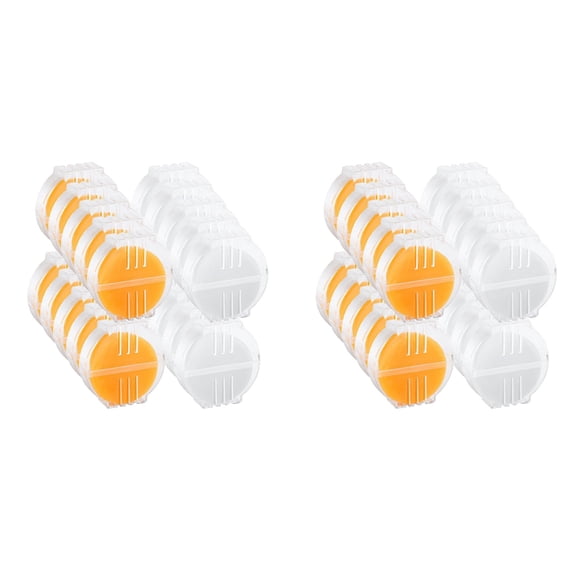 40X Beeswax Thread Conditioner, Thread Wax for Hand Sewing Thread Conditioner Wax Beeswax for Embroidery Sewing Thread,40 x wax,Yellow & White