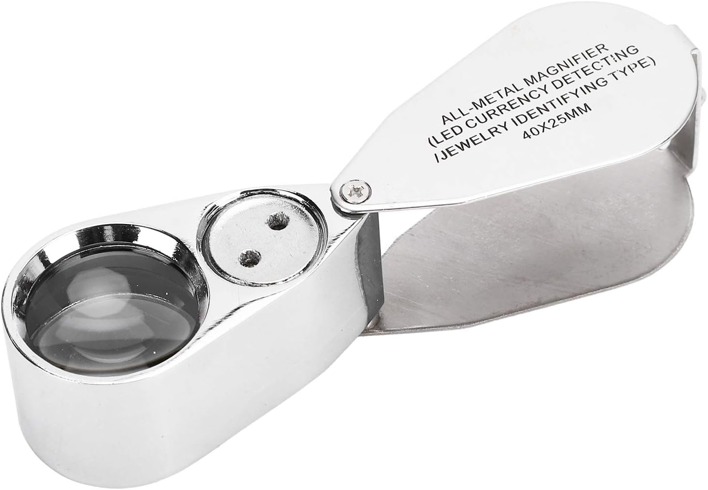 Formline Supply 40X LED Illuminated Jeweler's Loupe – Magnifier For Jewelry, Gardening (Trichomes), Coins, Stamps