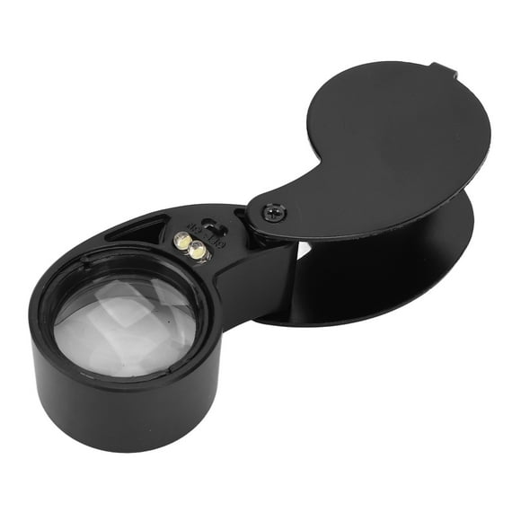 40X Magnifying Loupe With LED  Aluminum Shell, Ideal For Detailed Work  Hobbies