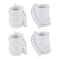 40X White 25mm Inner Plastic Curtain Rings
