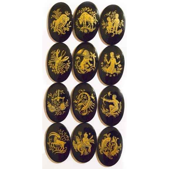 40X30 Zodiac Cameos - Set of 12