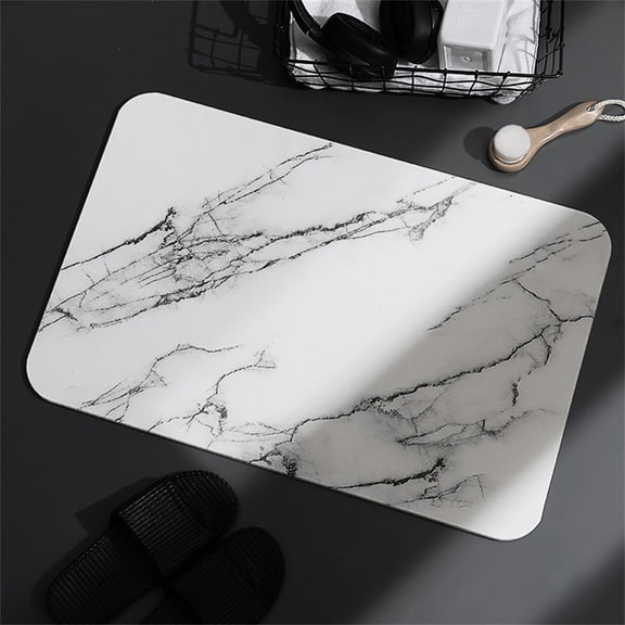40X30Cm Diatomite Stone Mat Absorbent Dish Drying Pad For Bathroom Kitchen