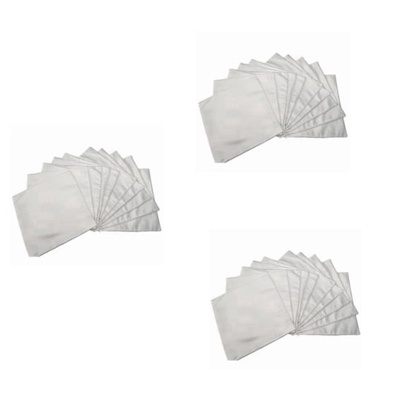 40X40 White Plain Sublimation Blanks Pillow Case Cushion Cover Pillowcase for Heat Transfer Press As DIY Gift 30Pcs