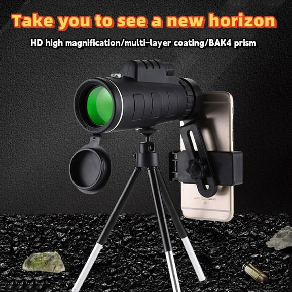 40X60 HD Professional Telescope Monocular Night Powerful Binoculars Waterproof Mini Zoom with Smartphone Hunting Camping