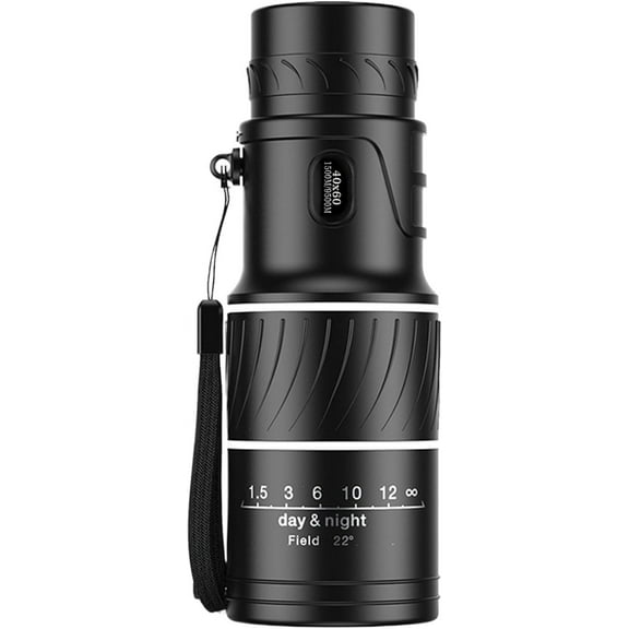 40X60 High Power Monocular Telescope:Hd Night Vision Monocular,Lightweight Pocket Monoscope with Bak4 Lens,Outdoor Telescope for Hunting Camping Hiking,66M / 8000M