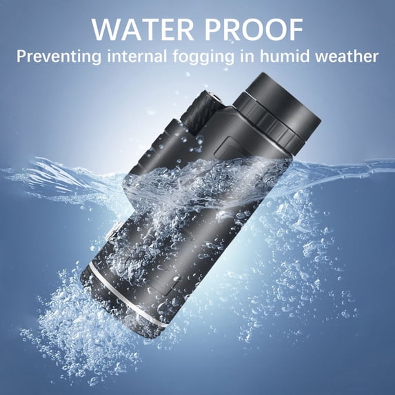 40X60 Monocular Telescope - 12x Magnification, Low Light & Night Vision, Waterproof for Outdoor Hunting & Bird Watching, 6.7 x 2.8 x 3.9in(B)