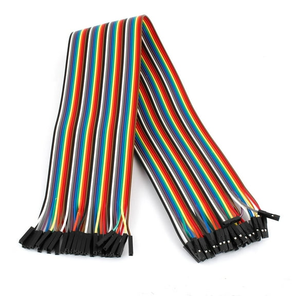 40cm 2.54mm 40 Pin Female to Female Cable Line Connect Jumper Wire Colorful