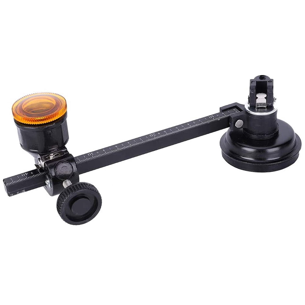 40cm Aluminum Alloy Glass Circle Cutter – Compass-Type With Suction Cup, Oil Tank & Calibrated Scale For Tile & Glass