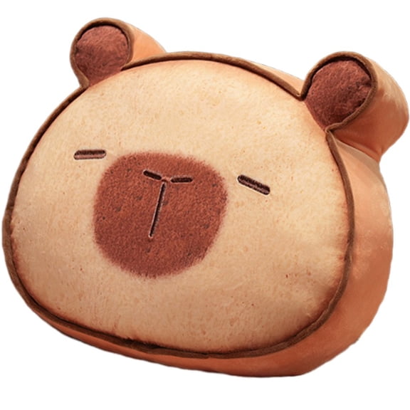 40cm Capybara Bread Pillow Cute Soft Plush Toy Warm Hand Cushion Home Decor Toast Bread Pillow