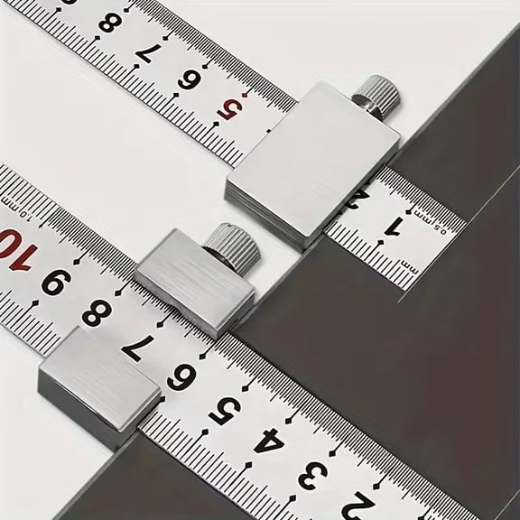 40cm Carbon Steel Woodworking Square Ruler with Aluminum Alloy Locator & Marking Gauge