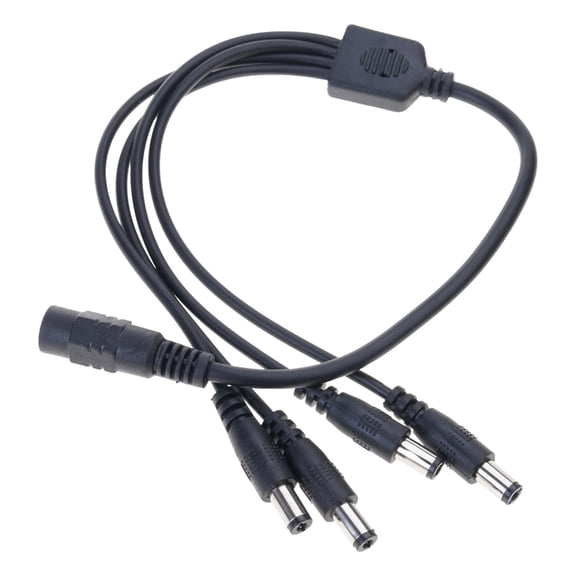40cm Long DC5521 Extension Cord, 5.5x2.1mm Female to Male Connector Splitter Cable for Surveillances Camera and Routers