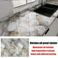 thumbnail image 1 of 40cm New Marble Kitchen Oil-proof Wall Stickers Self-adhesive Stain-resistant High Temperature Kitchen Wallpaper Home Decorative, 1 of 10