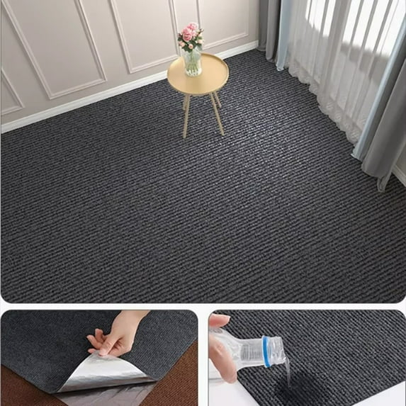 40cmX3m Kitchens Bedroom Rug Water Uptake Home Decor Self-adhesive Room Decoration Bathroom Rugs Solid Color Carpet Living Room