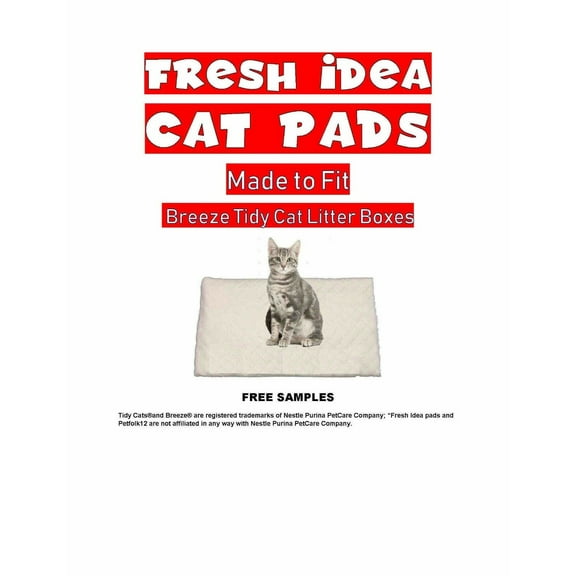 40ct Kitty Kat Litter Box Pads for Breeze Litter Box Under .80Cents each