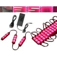 thumbnail image 1 of 40ft Storefront Magenta hot Pink LED Light Module 5630 with UL 12v AC Power, 1 of 9
