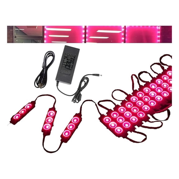 40ft Storefront Magenta hot Pink LED Light Module 5630 with UL 12v Power