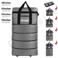 thumbnail image 1 of Desirable Life 40in 4 Layer Expandable Suitcase Bag Collapsible Rolling Wheeled Duffle Bag Large for Home Storage Cargo Travel Business Moving Luggage, 1 of 8