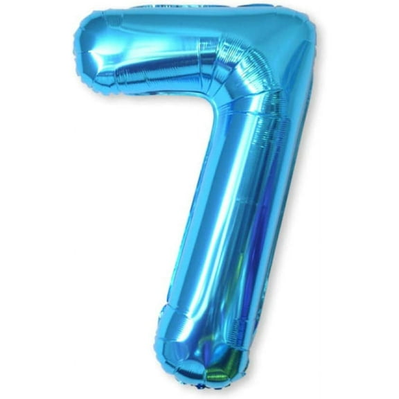 40in Blue Foil Number Balloon - Perfect for Celebrations