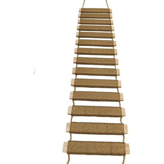 40in Ladder, Sisal Rope Bridge, Climbing Frame Accessory (40in)