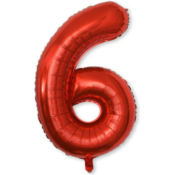 40in Red Foil Number Balloon - Perfect for Celebrations