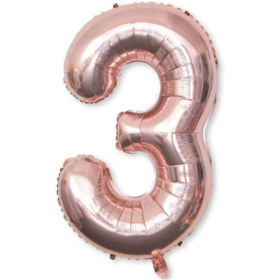 40in Rose Gold Foil Number Balloon - Perfect for Celebrations