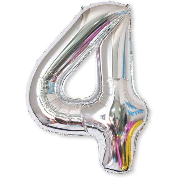 40in Silver Foil Number Balloon - Perfect for Celebrations