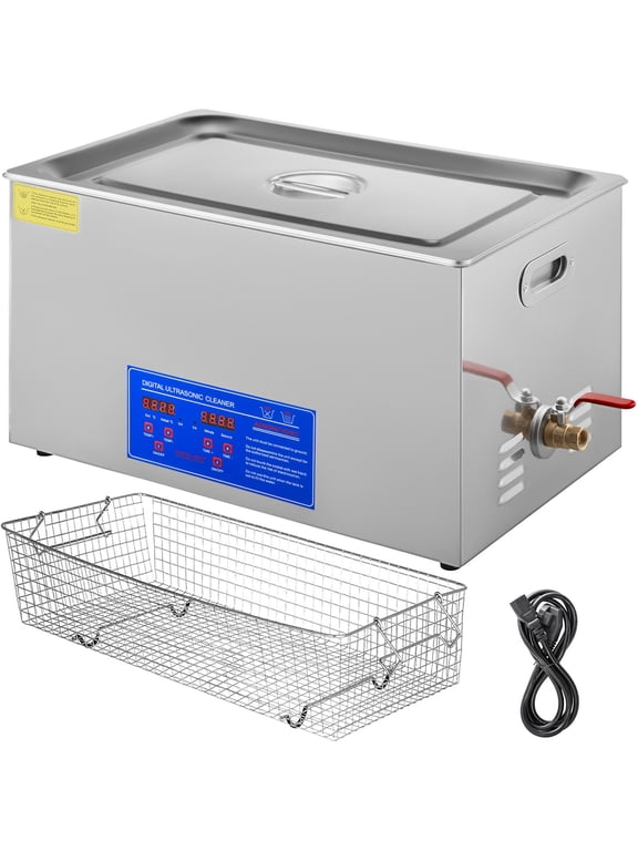 40kHz Industrial Ultrasonic Cleaner with Heater&Timer, 22L Large Capacity for Metal Parts, Tools, Machinery, 110V Professional Cleaning System