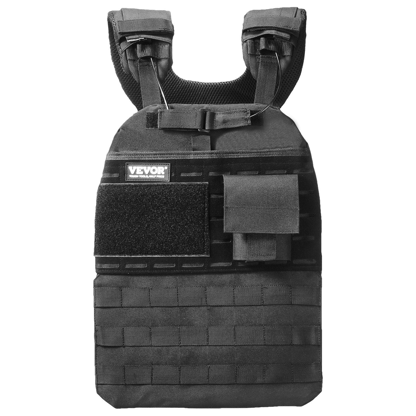 40lb Adjustable Weighted Vest for Men & Women - Strength Training, Running, Workout - Heavy Duty Fitness Vest with Removable Weights