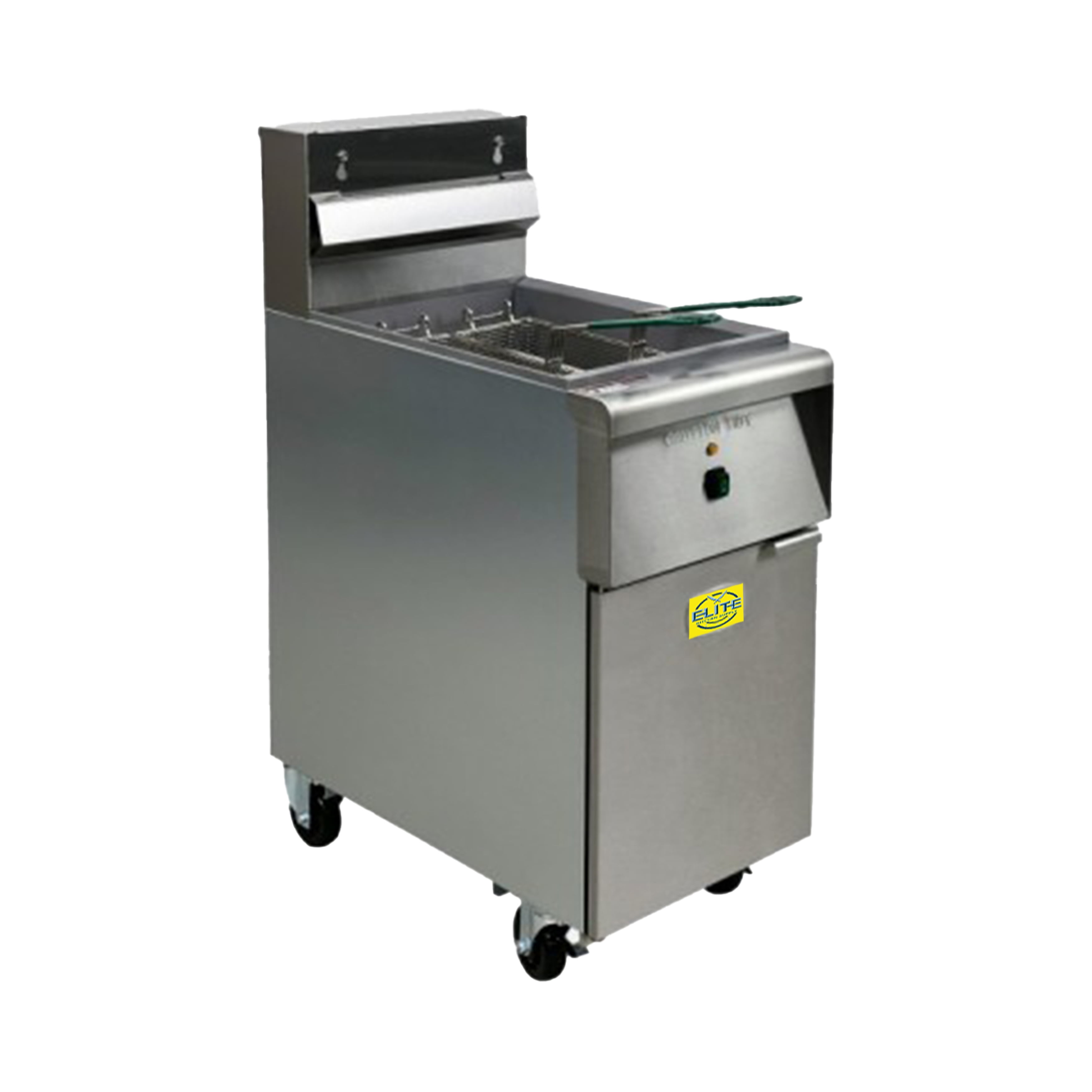 40lbs Electric Deep Fryer 220V Stainless Steel Two Basket Commercial Electric Fryer