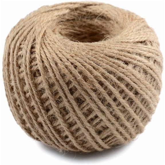 40m Natural Jute Twine Gift Wrapping String DIY Rope Garden Twine Cord for Arts Crafts and Gardening Applications