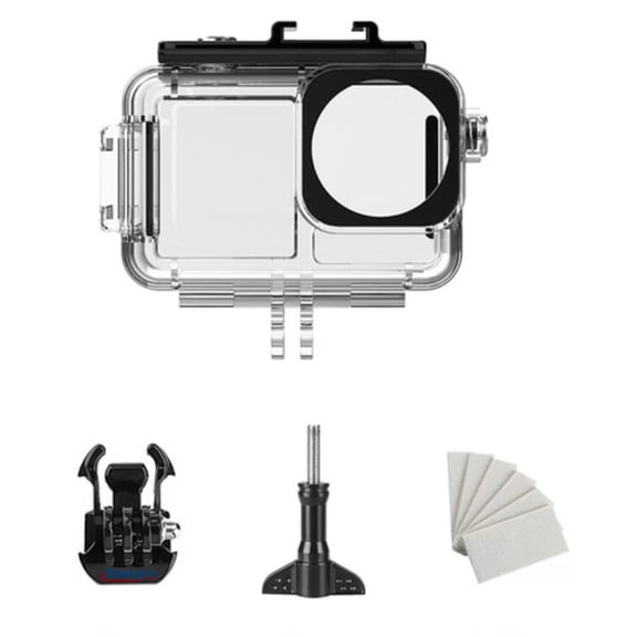 40m Waterproof, Expandable DJI Osmo Action3 Case with SS Buttons, Lightproof and Easy to Use