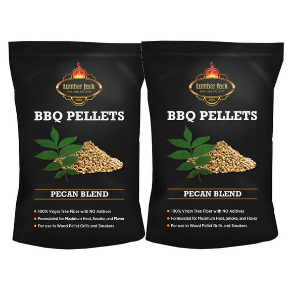 40mesqcomp1 Lumber Jack Pecan Blend BBQ Pellets, 40 lbs