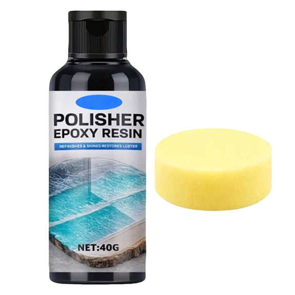 40ml Premium Scratch Repair Wax for Epoxy Resin, Professional Polishing Compound Buffing Stone Slabs, Metal and Resin Tabletops