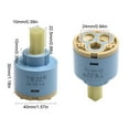 thumbnail image 1 of 40mm,Ceramic Cartridge, Replacement Ceramic Tap Cartridge Valve Kitchen Basin, 1 of 13