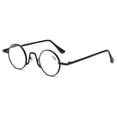 thumbnail image 1 of 40mm Creative Small Round Black Reading Glasses 1.50 Presbyopic Glasses Steampunk Fashion Retro Metal Readers +1.50 Strength, 1 of 6