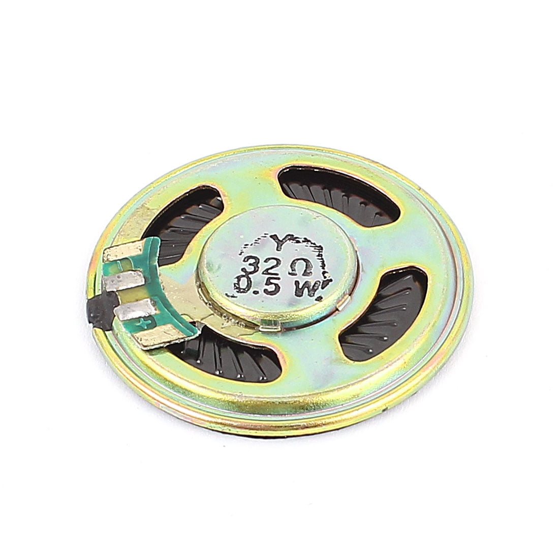 Sourcing Map 2 Pcs 0.5Watt 8ohms 50mm Ronde Aimant Boîtier Métal Haut-Parleur électronique