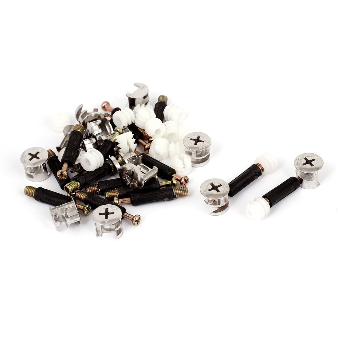 40mm Long Dowels Furniture Connecting Cam Fittings Preinserted Nuts 15