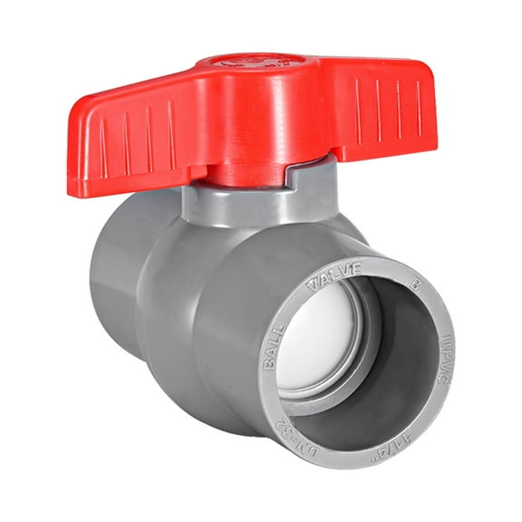40mm Ball Valve for Water Supply Pipe Slip Connection Grey