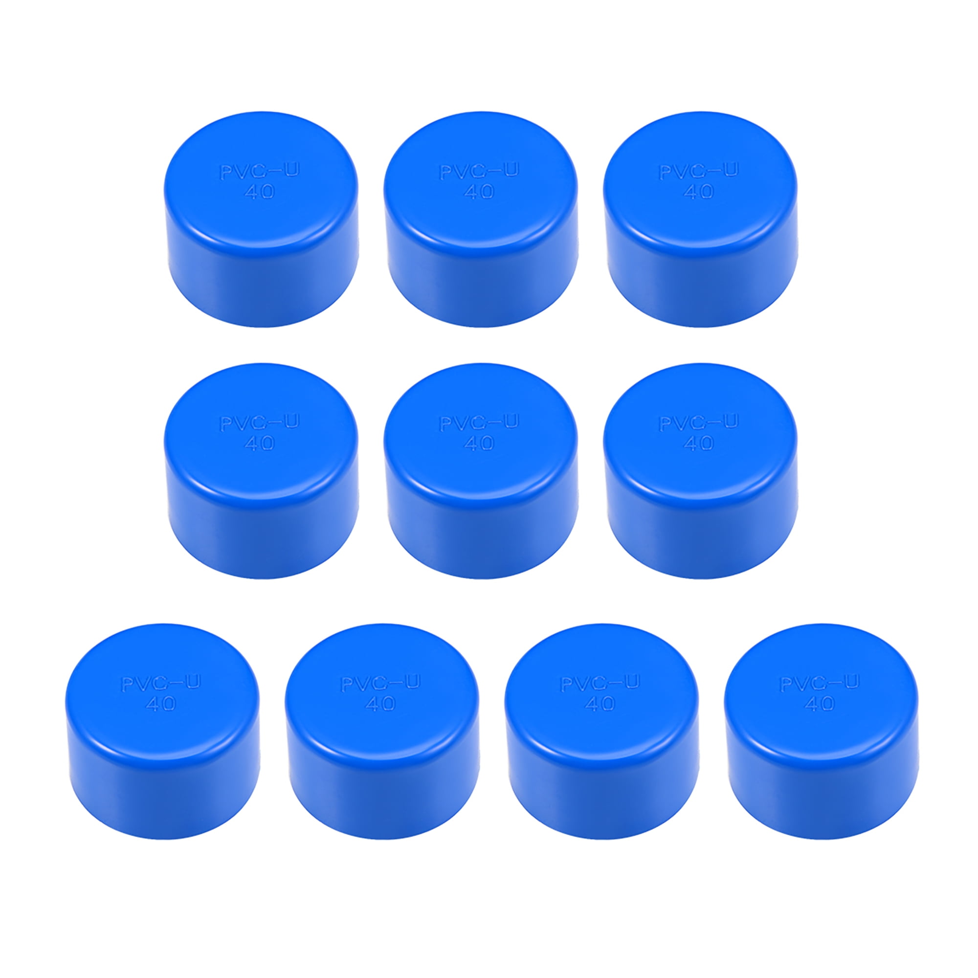 40mm PVC Pipe Cap Fitting, Slip End Caps DWV(Drain Waste Vent) Blue 10