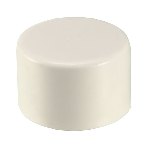 40mm Pipe Cap Fitting, Slip End Caps DWV(Drain Waste Vent) White 2Pcs