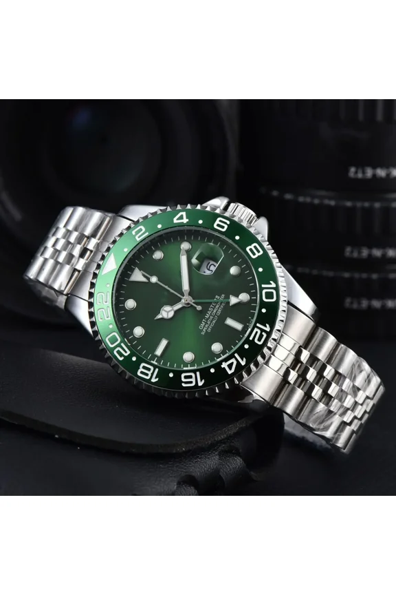 40mm Red Blue Pepsi Business Diver NH34 GMT Watch 100m Waterproof Sapphire Crystal NH34A Au Waterproof Mens Watch Dress Watch Luxury Chronograph Automatic Watch