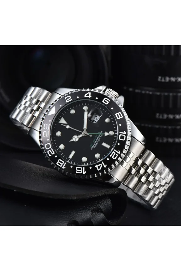 40mm Red Blue Pepsi Business Diver NH34 GMT Watch 100m Waterproof Sapphire Crystal NH34A Automatic Moon Phase Business Watch Luminous Men's Automatic Chronograph Watch Dress Watch Mens Watch