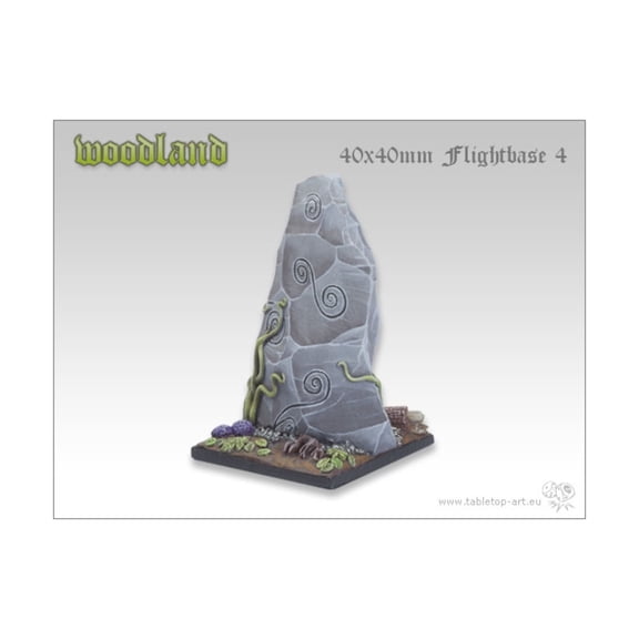 Tabletop Art 40mm Square Flightbase #4 - Woodland New
