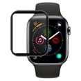 thumbnail image 1 of 40mm Tempered Glass, Nakedcellphone [FULL SIZE] 9H Hard Clear Screen Protector Guard [Scratch/Crack Saver] with Black Trim Border for Apple Watch iWatch [SERIES 4, 40mm], 1 of 7