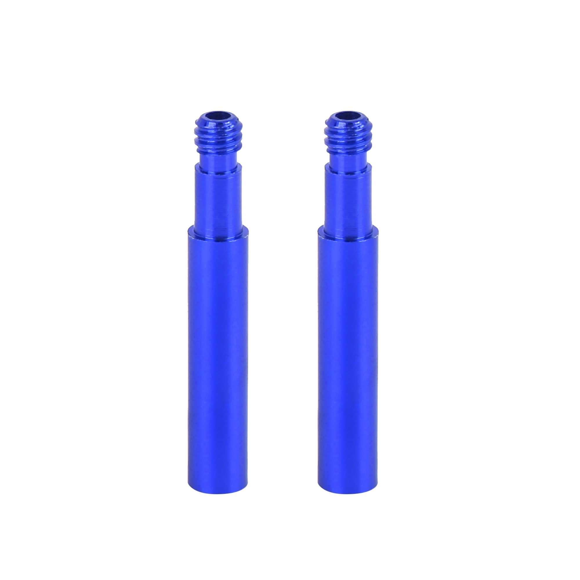 40mm Universal Aluminum Alloy Bike French Type Valve Extender Blue 2pcs